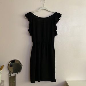 Xhilaration Black Lace Up back Summer Dress
